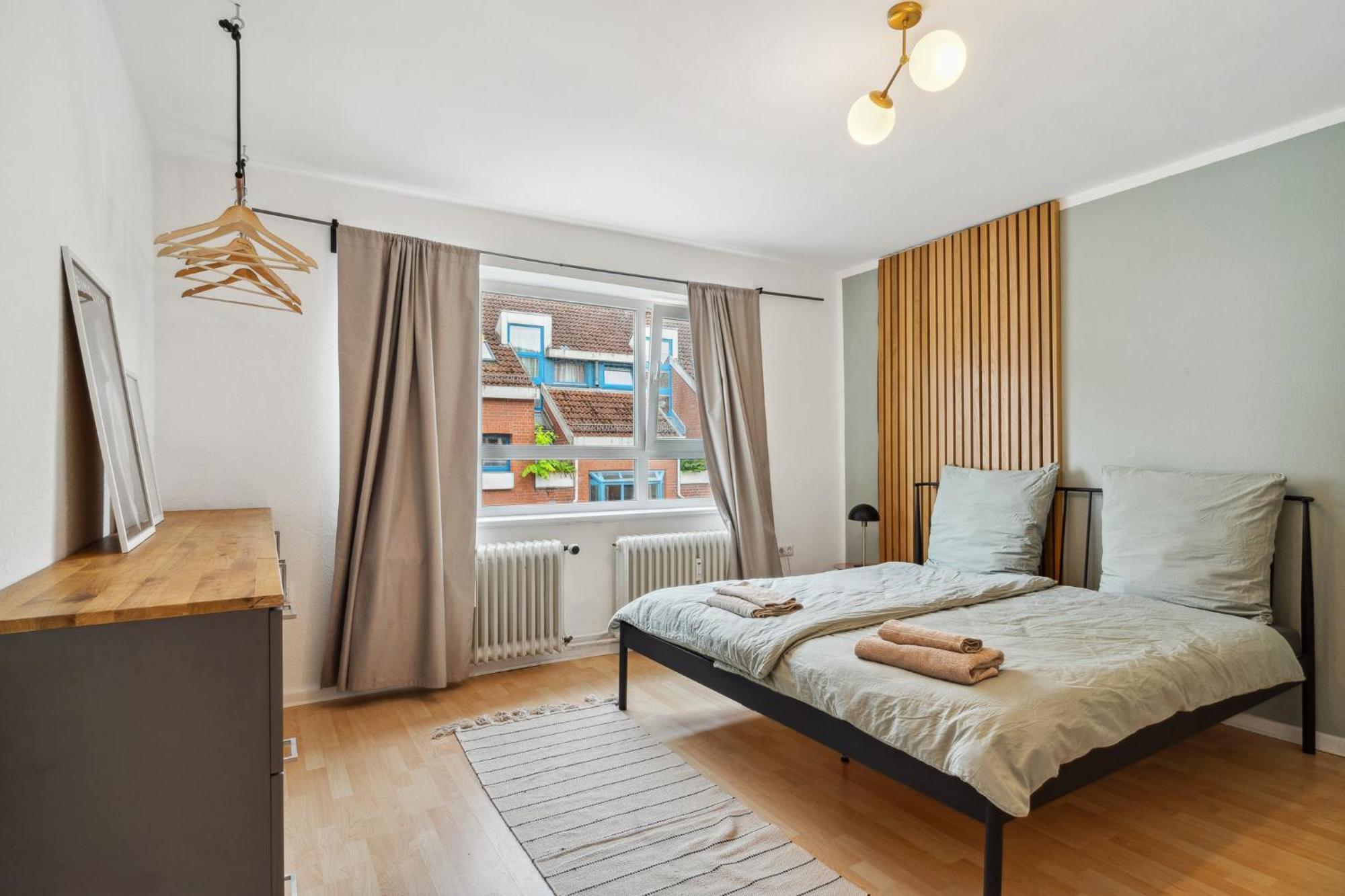 Zentrale Wohnung 3 Zimmer 24H Check In 基尔 外观 照片
