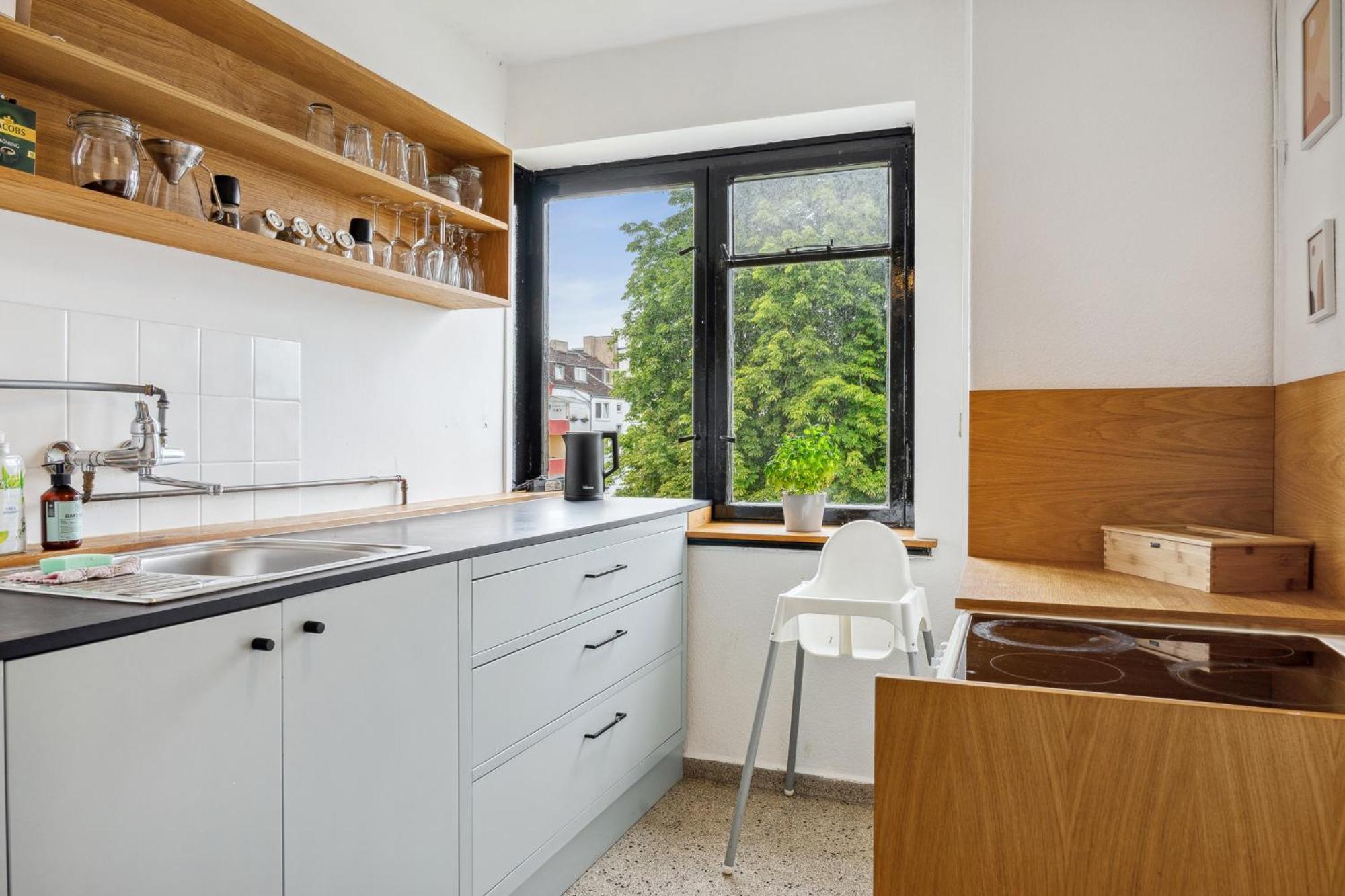 Zentrale Wohnung 3 Zimmer 24H Check In 基尔 外观 照片